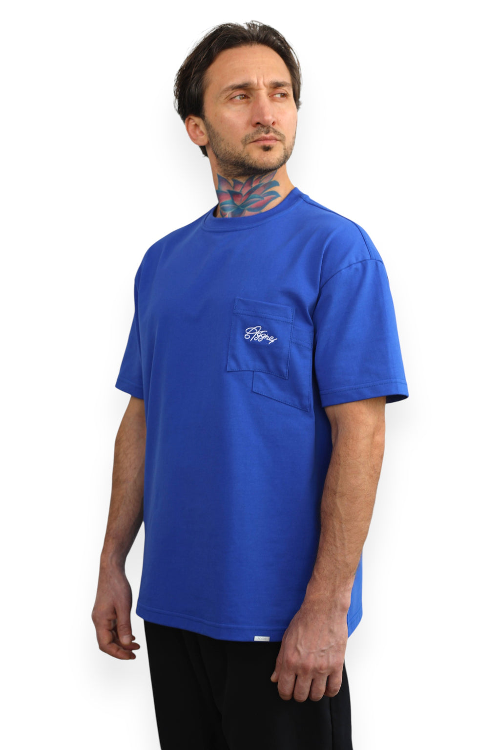 AGGNE - LUXURY STREETWEAR T-SHIRT "STREET" BLUE