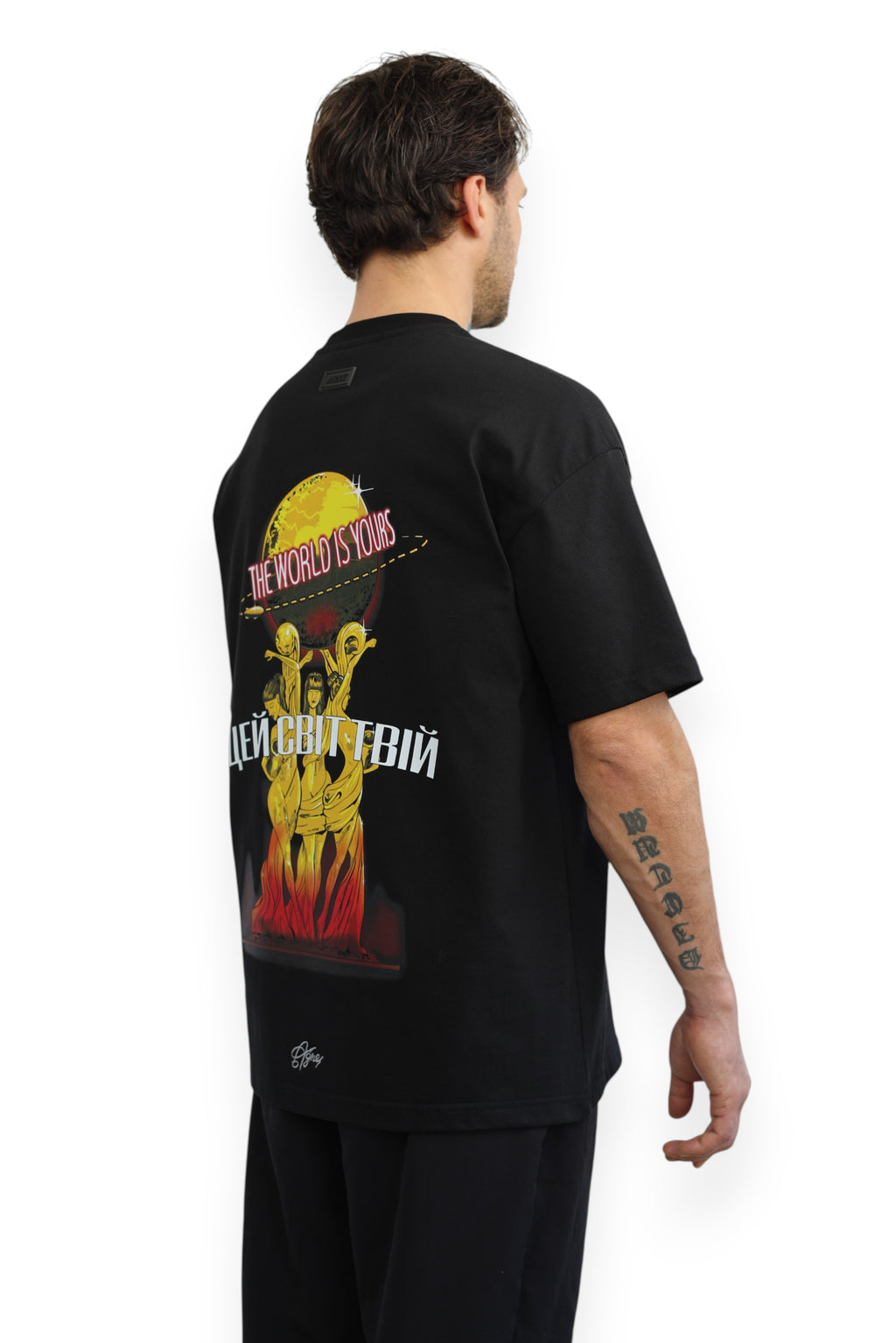 AGNE - THIS WORLD IS YOURS T-SHIRT "CULTURE" BLACK