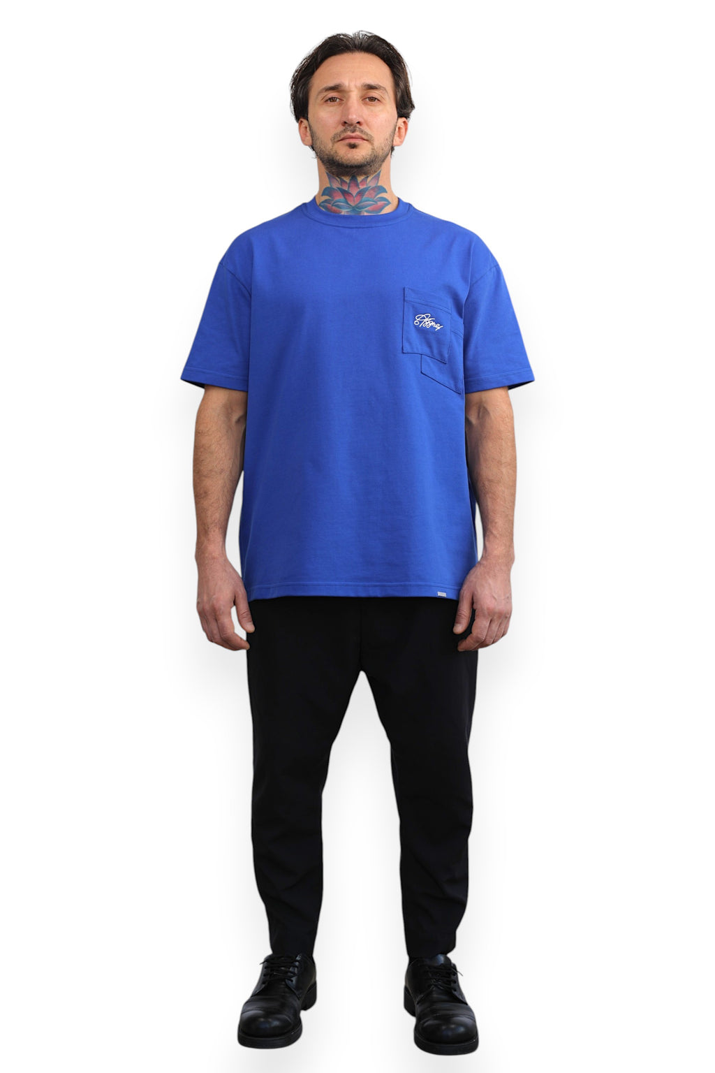 AGGNE - LUXURY STREETWEAR T-SHIRT "STREET" BLUE